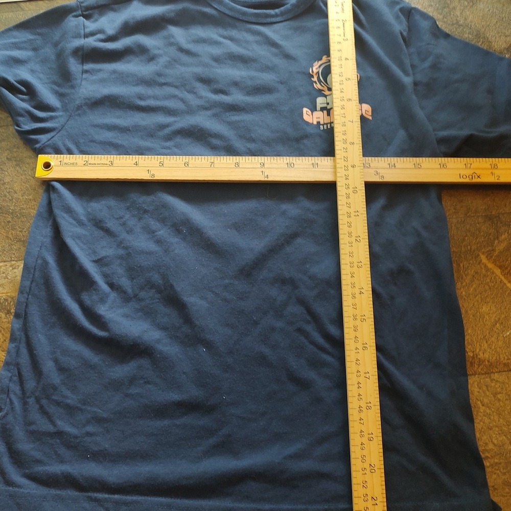 Wonder Nation Graphic Tee Kids L 10-12 Navy Blue Excellent Find Balance Yin Yang